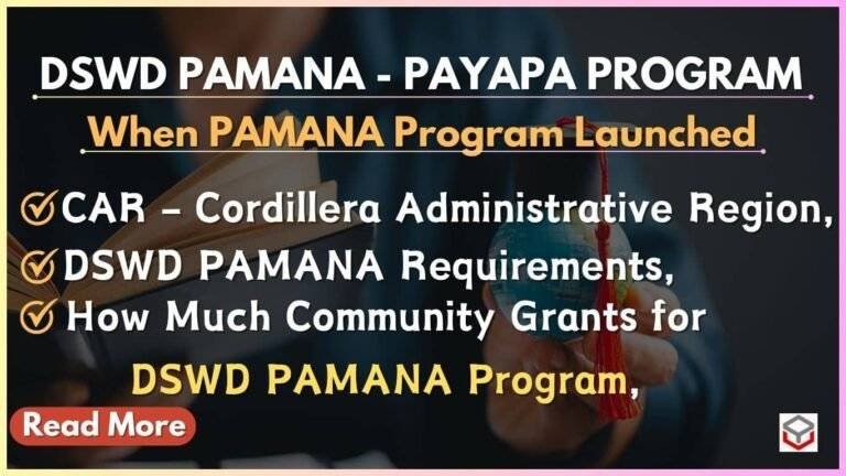 DSWD PAMANA – Payapa at Masaganang Pamayanan Program