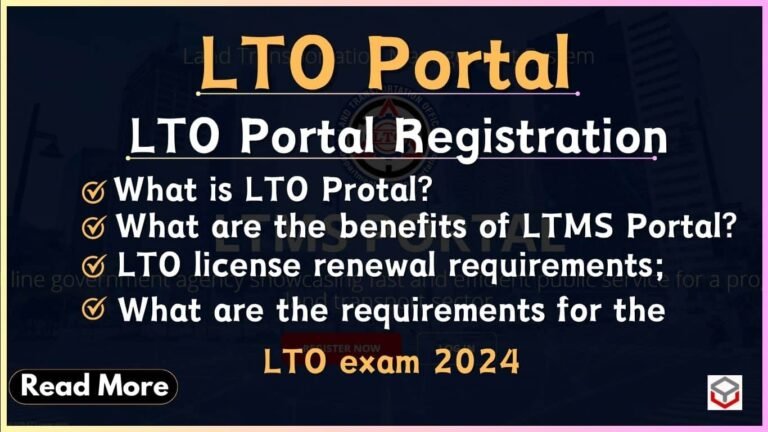 LTO Portal – LTO Portal Registration