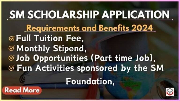 SM Scholarship 2024 Application Form | Apply Now